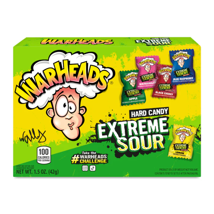 Warheads Extreme Sour Hard Candy Theatre Box (42g)
