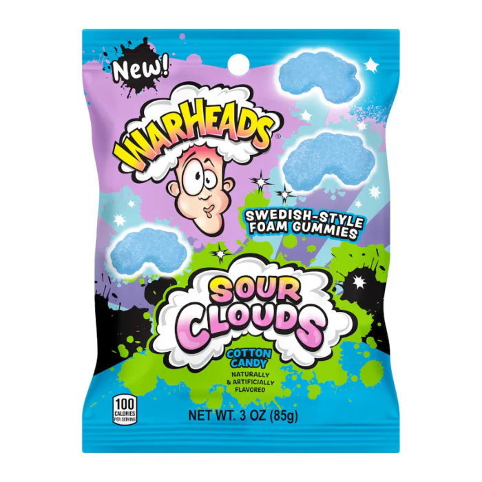 Warheads Sour Clouds Cotton Candy (85g)