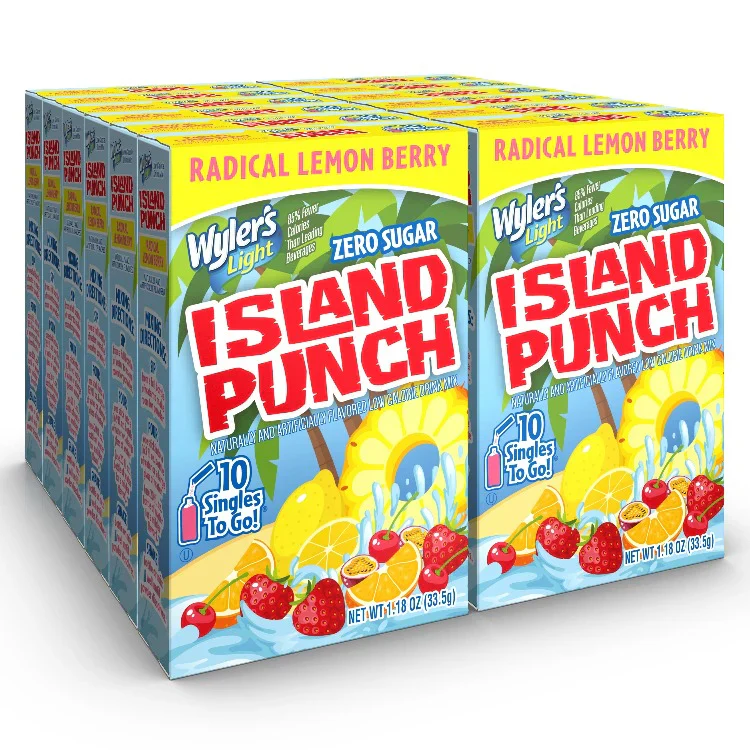 Wyler's Island Punch Radical Lemon Berry Singles To Go (309.6g) (12 Pack)