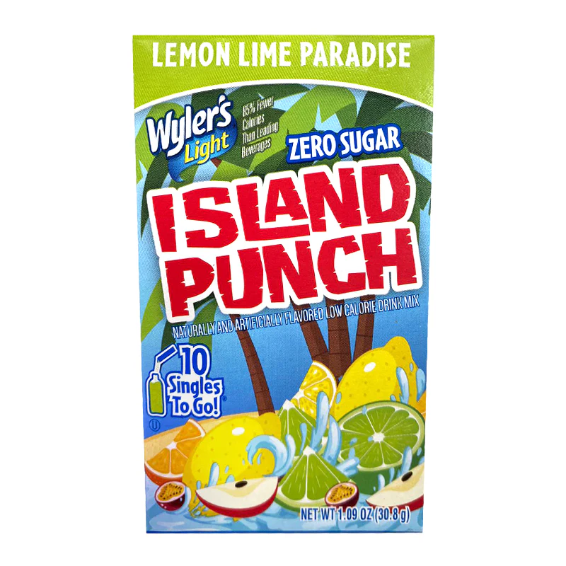 Wyler's Island Punch Lemon Lime Paradise Singles To Go (30.8g)