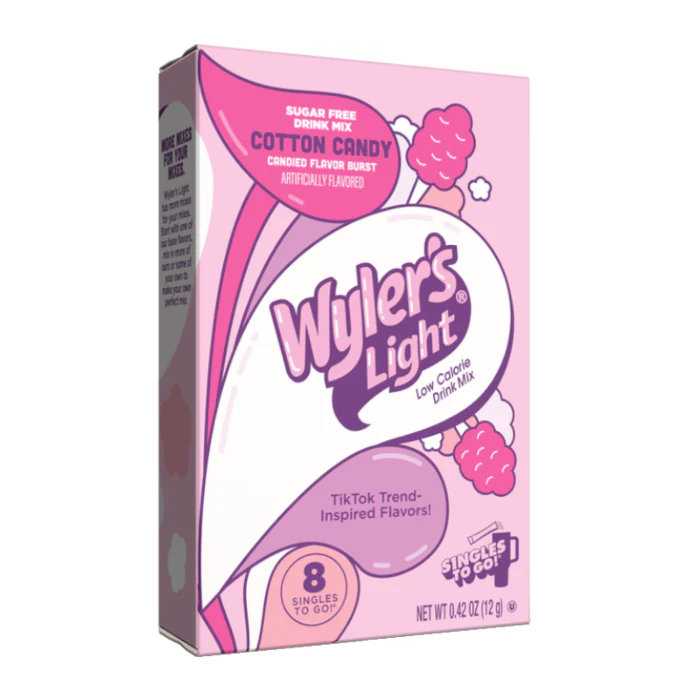 Wyler's Light Singles To Go Watertok Cotton Candy (12g)