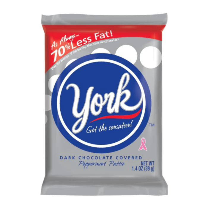 York Dark Chocolate Covered Peppermint Pattie (39g)