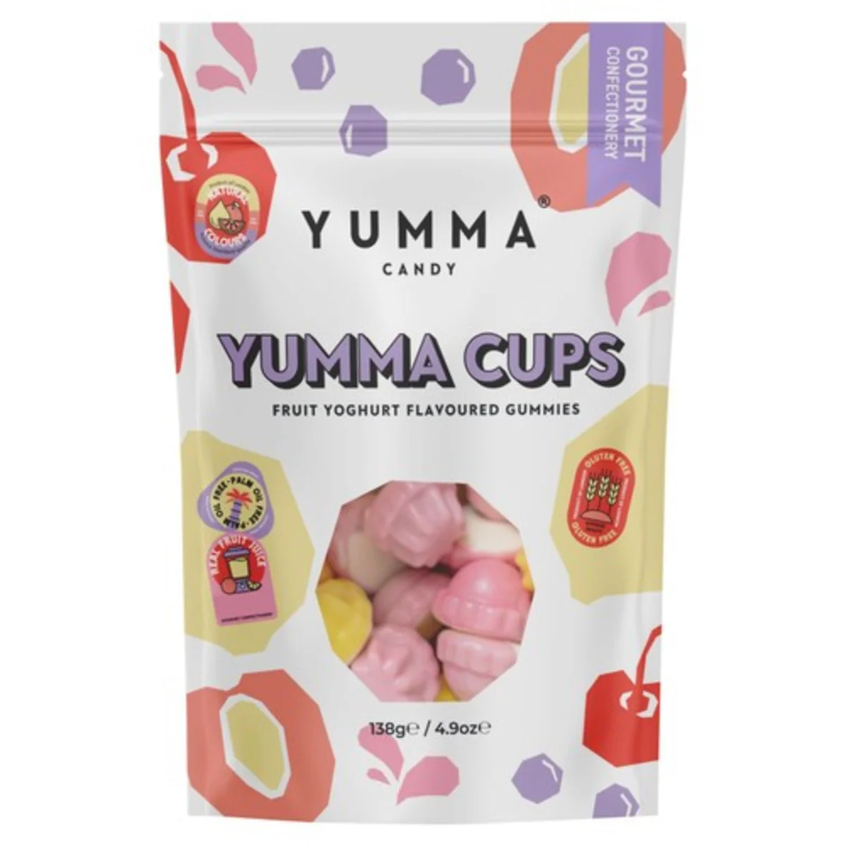 Yumma Candy Fruit Yoghurt Cups Gummies (138g)